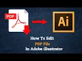 How to Edit Pdf in illustrator Edit Pdf in illustrator