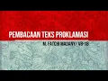 Baca text proklamasi