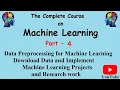 Machine Learning Part 4 Data Preprocessing Steps for Machine Learning Data sources by PremnArya
