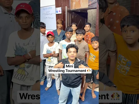 Mini Wrestling Tournament 🫵🏻😂 #shorts #funny #wrestling #fitness