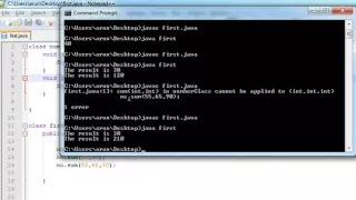 Method Overloading in Java Programming Hindi