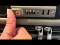 Samsonite Freeform Luggage - Resetting Lock
