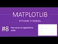 How to make scale logrithmic in matplotlib MatplotLib Tutorials