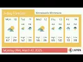 Weather in Minneapolis Minnesota - Monday Mar 10 2025