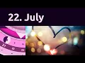 22 July Moon Calendar Overview