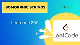 205 Isomorphic Strings LeetCode Problem In JAVA Easy