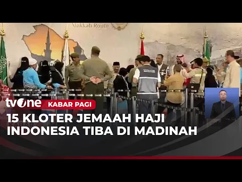 Momen Jemaah Calon Haji Tiba di Madinah dan Disambut PPIH