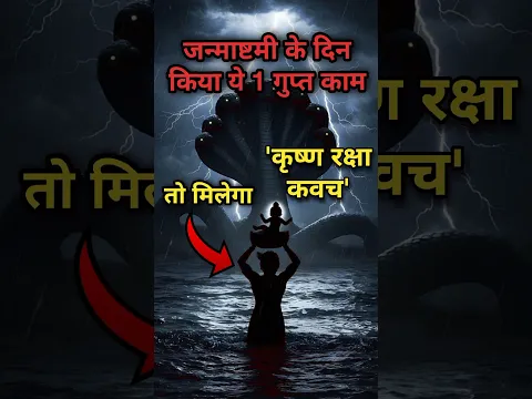 जन्माष्टमी पर कर दिया ये 1 काम तो श्रीकृष्ण देंगे आपको अपना रक्षा कवच!😰 जरुर देखें #janmashtami2025