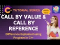 C Call by Value Call by Reference Explained with Examples