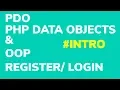 Login Register with PHP PDO plus OOP