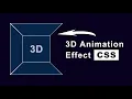 CSS 3D Cube Animation Effect Create Animated 3D Cube with CSS