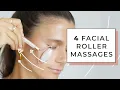 How to use a Rose Quartz Facial Roller Exact Steps Tutorial