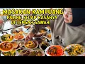 MASAKAN KAMPUANG KHAS MINANG YANG LEZAT, LOKASINYA CANTIK DI TENGAH SAWAH !!