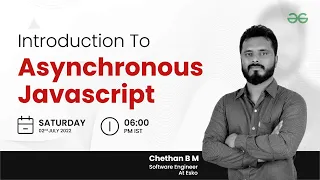 Introduction to Asynchronous Javascript Full Stack Development with React Node JS - Live