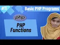 Basic PHP Programs Bangla Part-11 PHP Functions