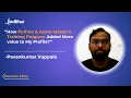 Python Course - Intellipaat Review Upskilling Success Story Pavankumar