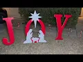 46 JOY Nativity Yard Sign Christmas Outdoor Decor