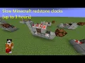 Slow redstone clocks in Minecraft compact and configurable 1 19 survival