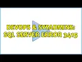 DevOps SysAdmins SQL Server error 3415 5 Solutions