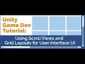 Unity UI Tutorial - Scroll Rect Scroll View EASY TUTORIAL 2019