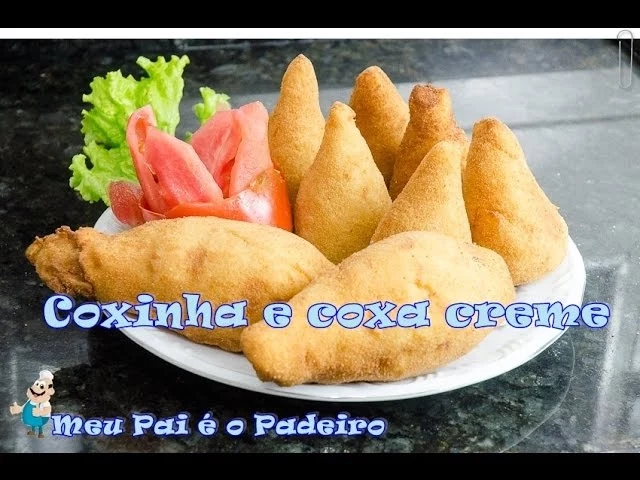 RECEITA DE COXINHA E COXA CREME