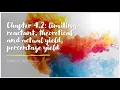 DK014-014 CHAPTER 4 2 LIMITING REACTANT SES DK014 MATRICULATION