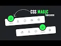 Magic Navigation Menu Indicator using Html CSS Javascript Curve Outside Effects