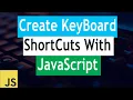 Manipulate Keyboard Keys With Javascript Keyboard Events
