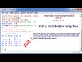 Introduction to python Class 11 Informatics Practices Unit - 2