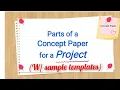 Parts of a Concept Paper for a Project