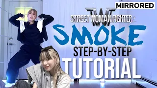  tutorial step by step explained smoke bada lee choreo from street women fighter mirrored