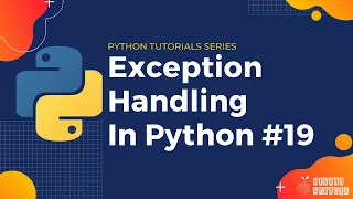 Exception Handling In Python Python Tutorials Python Programming in 5 Minutes