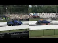 Marty Merillat Wrecks and Catches Fire at Darana Dragway Milan