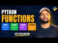 Python Functions Complete Tutorial in Hindi def return args kwargs lambda recursion