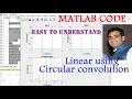 MATLAB based code of Linear using circular convolution