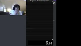 Ruby Salvo discord message ban speedrun current WR 6 62s
