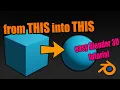 TRANSITION CUBE TO SPHERE TUTORIAL IN BLENDER 2 8 l Bevel Modifier