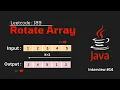 How to Rotate Array Leetcode 189 Java Tamil