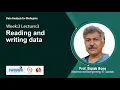 Lec 16 Reading and writing data