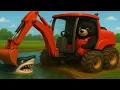 Download Lagu 🌧️🦈 Scary Shark Attack - Bear Farmer in Trouble on the Flooded Road 🚜💧| Vehicles Farm Animated