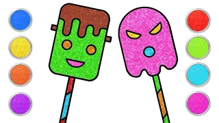 How To Draw Scary Halloween Candies ✏️🍭Fun Drawing For Kids🎃 Chiki Doodle