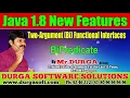Java 8 New Features BiPredicate by Durga Sir