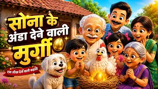 सोना के अंडा देवे वाली मुर्गी 🐔🥚 | दिल छू लेवे वाली भोजपुरी कहानी #kidstv #cocomelon #bhojpuri 