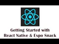 1 React Native and Expo Snack