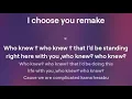 Bridget blue and Bien - I Choose You (Remake)[lyric video]