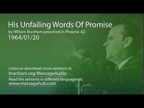 Download MP3 His Unfailing Words Of Promise (William Branham 64/01/20)