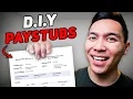 MAKE YOUR OWN PAYSTUBS LEGALLY GET APPROVED FOR LENDING