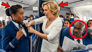 امرأة عنصرية مزقت فستانها ظن ا منها أنها مجرد مضيفة طيران سوداء والدها الرئيس التنفيذي المليونير 