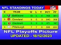 NFL playoffs picture NFL standings 2023 nfl standings today 2023