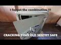 Cracking your old Sentry Safe without destroying it